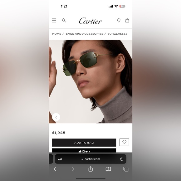 Cartier sunglasses 100% Authentic with receipt of purchase. Brand new. - Picture 6 of 6
